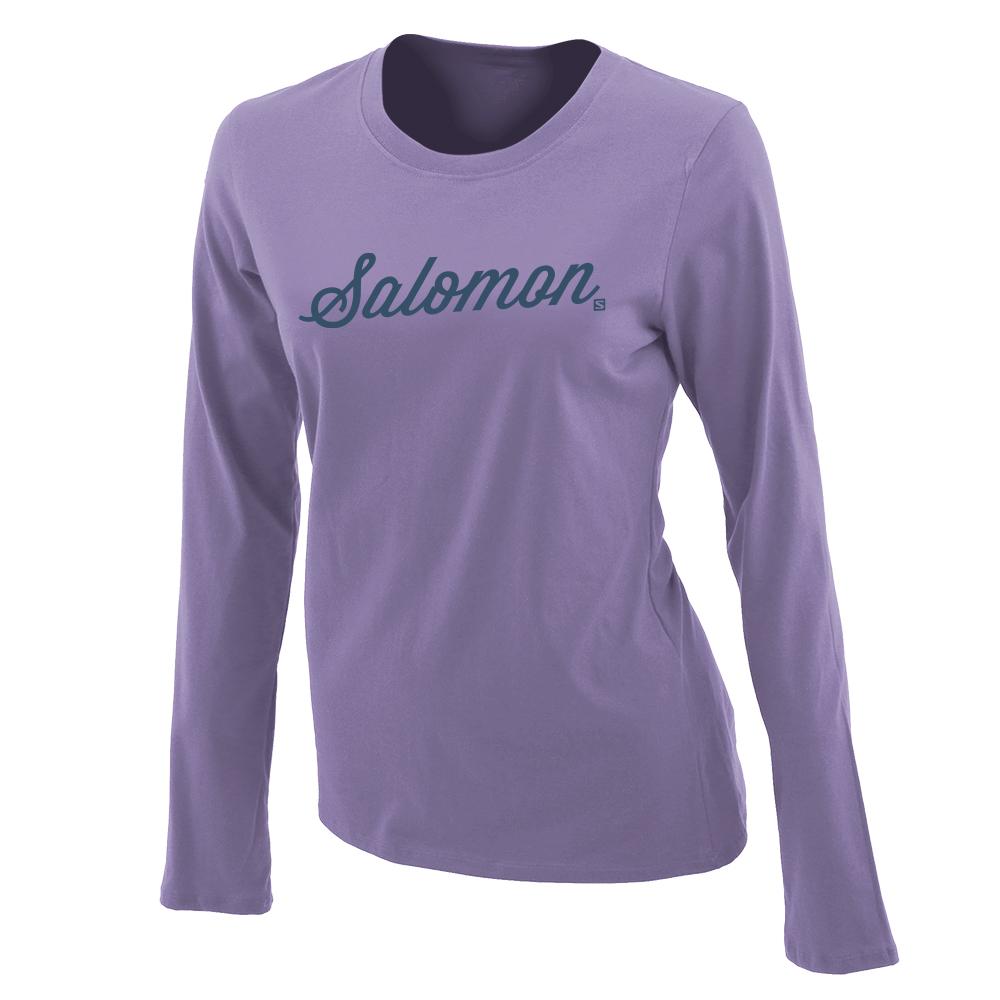Salomon T-Shirts Børn Grå - SMOOTH LS G (SKXDP-5670)